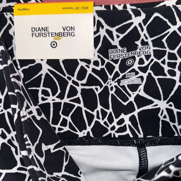 Diane Von Furstenberg DVF for Target Cracked Glass Black Size XXS - Picture 5 of 10